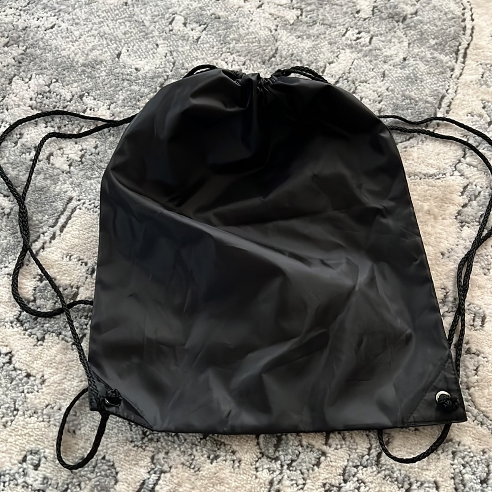 Carbon38 Black Drawstring Backpack - Picture 3 of 3